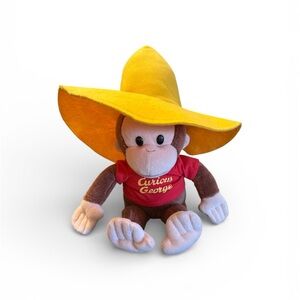 Curious George Stuffed Animal with Yellow Hat